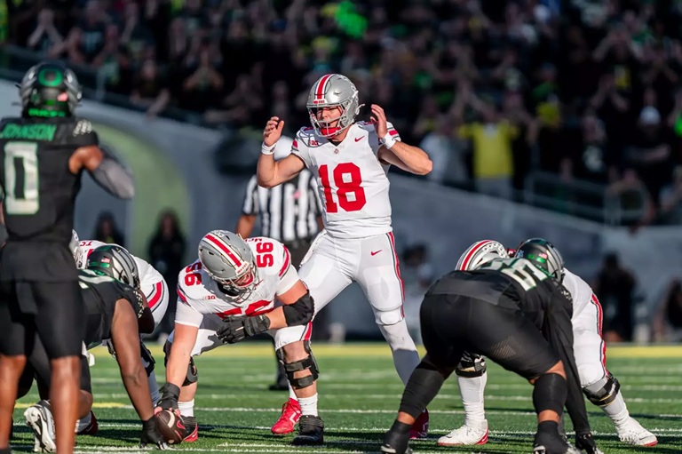 ohio state buckeyes football vs oregon ducks football match player stats